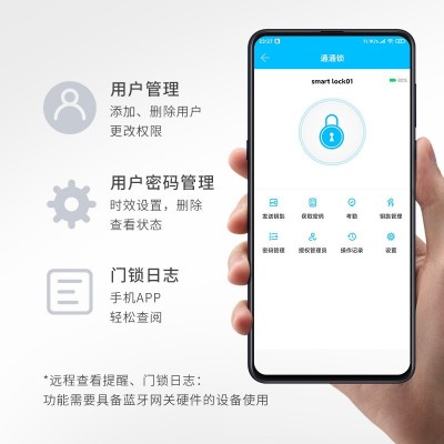智能锁批发轻奢指纹锁家用大门防盗门电子锁智能门锁密码锁图2
