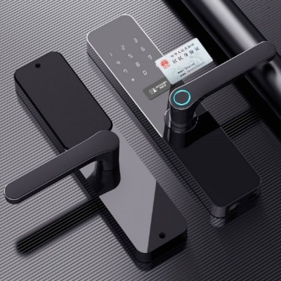 拉盯木门指纹锁涂鸦通通APP智能锁 出租室内公寓密码锁卧室电子锁图5