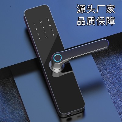 拉盯木门指纹锁涂鸦通通APP智能锁 出租室内公寓密码锁卧室电子锁图2