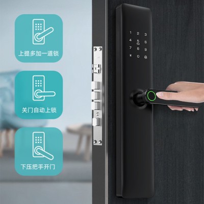 涂鸦WiFi远程多语言指纹锁密码锁智能门锁电子锁防盗智能入户门锁图2