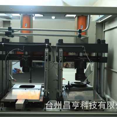 双工位液压红冲金属切边机洁具水暖阀门去毛刺铜件切边机125油缸图3
