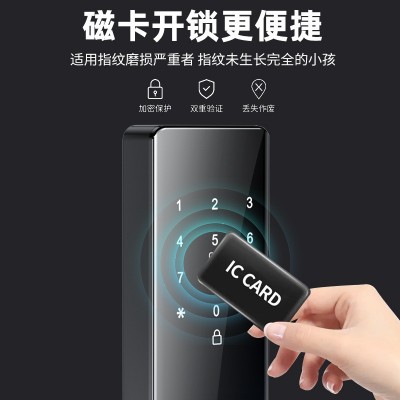 指纹密木门家用智能门通通锁ttlock电子锁tuya涂鸦锁密码锁工厂图4