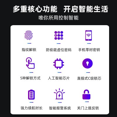 通通窄边铝框庭院平移推拉门密码锁 断桥铝防水防晒防冻指纹锁图3