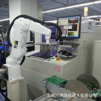 上下料检测翻盖自动化设备 二氧化碳激光切割打磨机械手全自动图4