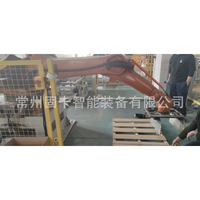 二手库卡机器人地板码垛现场图2