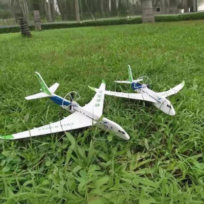 C919智能电动自由飞纸飞机泡沫飞机 手抛手掷滑翔机 可充电飞机图2