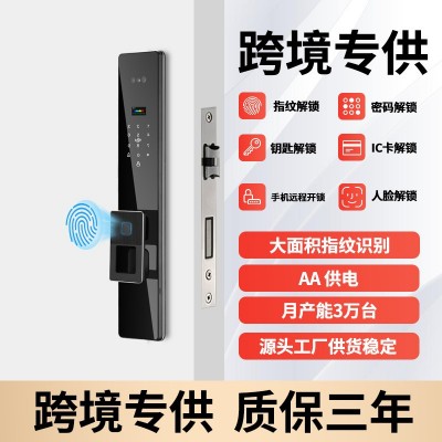 涂鸦tuya铝精雕密码锁全自动3D人脸智能门锁可视对讲掌静脉指纹锁图3
