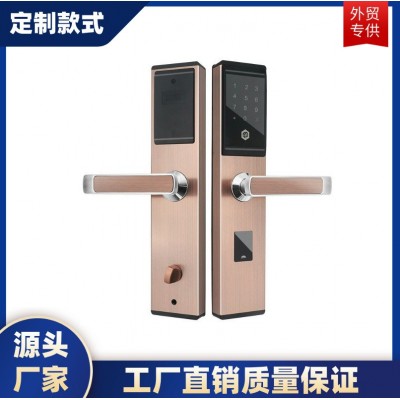 智能电子刷卡感应酒店指纹密码锁 公寓酒店宾馆APP远程智能锁