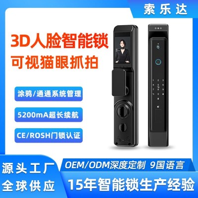 通通锁全自动智能锁指纹锁人脸识别可视指纹解锁智能猫眼TTLOCK