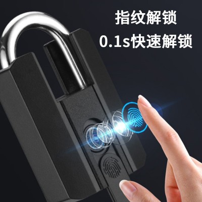 通通锁纹挂锁防水智能锁学生宿舍防盗指纹锁健身房员工储物柜门锁图3