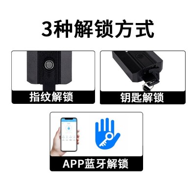通通锁纹挂锁防水智能锁学生宿舍防盗指纹锁健身房员工储物柜门锁图2