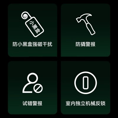 一握开智能锁指纹锁厂家家用防盗门密码锁电子锁智能门锁 工程锁c图2