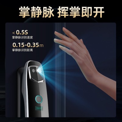 3D人脸智能门锁全自动密码锁指纹锁家用监控厂家掌静脉智 能锁涂鸦图4