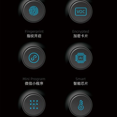 酒店公寓出租房防盗门入户智能锁木门家用远程密码锁电子锁指纹锁图2