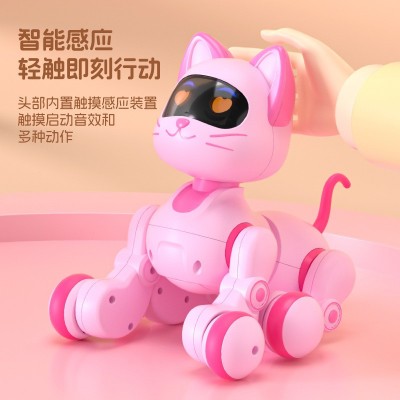 智能感应遥控机器猫仿真猫咪会叫会动电子宠物儿童益智早教玩具图3