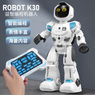 儿童遥控机器人ai益智编程感应故事早教会走路对话智能玩具男孩