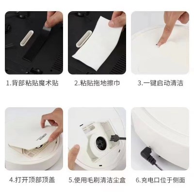 跨境专卖扫地机器人 充电家用地板清洁机3合1一体机吸尘器 礼品图3