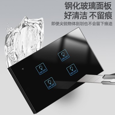 正尚C5涂鸦智能开关WiFi无线远程语音面板tuya欧规alexa Google图3