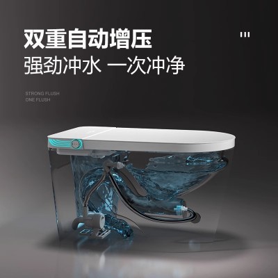 智能马桶大尺寸大座圈一体即热式全自动无水压限制电动家用坐便器图2