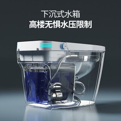 潮州家用全自动即热式无水压一体式智能马桶坐便器香薰内置泡泡盾图2