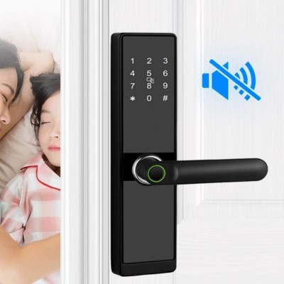 一握开指纹锁智能锁家用入户门防盗电子锁半自动指纹密码锁批发图4