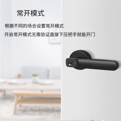 室内指纹锁家用木门通用型智能办公室卧室执手可替换球形电子锁图4