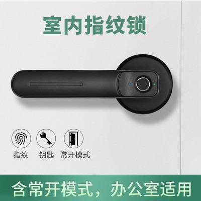 室内指纹锁家用木门通用型智能办公室卧室执手可替换球形电子锁