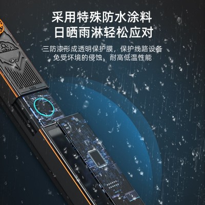 防水耐寒指纹锁户外庭院别墅门智能密码锁通通单双面指纹断桥铝锁图4