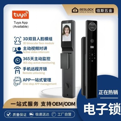 佰斯智能锁户外防水防冻人脸识别指纹锁家用庭院门室外大 门密码锁图2