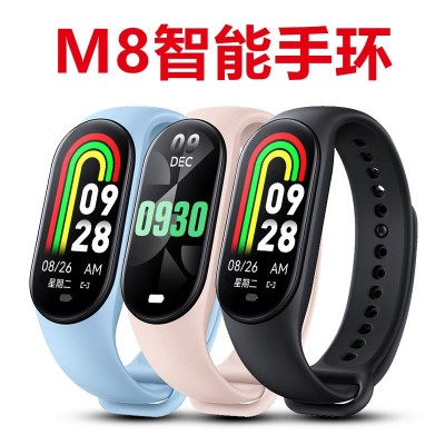 M8智能手环运动计步蓝牙心率血压血氧健康监测运动手环工厂现货图2