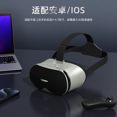 跨境新款VR眼镜头戴式一体机虚拟现实3D电影3d眼镜vr设备体验工厂图5