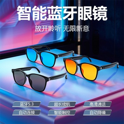 厂家直销新款蓝牙AI智能眼镜翻译听歌音乐骑行太阳镜跑步智能眼镜图3