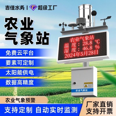 智慧农业室外自动气象站雨量小型环境监测站大棚土壤温 湿度检测仪图1