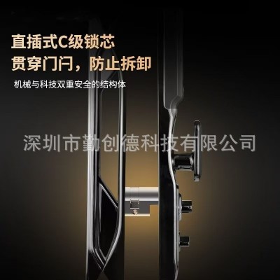 涂鸦3D人脸识别猫眼智能门锁电子家用防盗全自动指纹密码锁厂家发图3