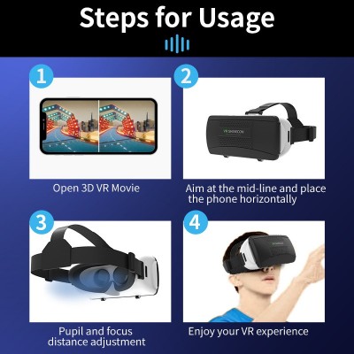 G06B千幻魔镜vr眼镜智能虚拟现实头戴式一体机眼镜手机3D影院批发图3