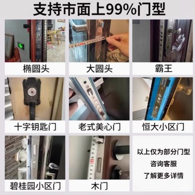 智能门锁指纹锁密码锁家用防盗门电子锁智能锁出租房入户大门锁厂图2
