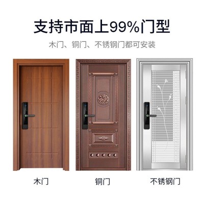 一握即开指纹锁家用锁防盗门锁电子密码锁工程锁智能锁厂家批发图3