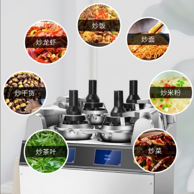 赛米控 商用自动炒菜机 智能触屏控制全自动投液体料炒菜 机器人图3