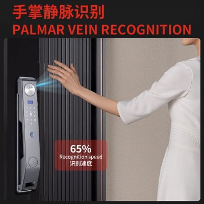 3D人脸掌静脉指纹门锁密码卡片钥匙远程NFC涂鸦APP可视对讲智能锁图5