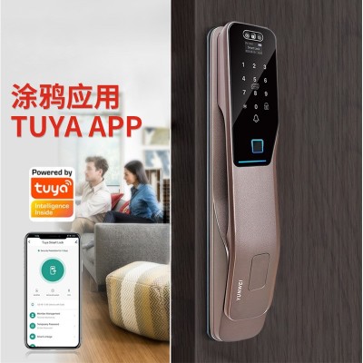 防暴力拆解涂鸦全自动智能门锁远程控制3D刷脸指纹识别Smart Lock