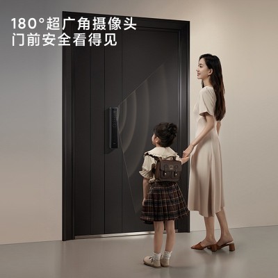 米家智能门锁M20大屏猫眼版 指纹锁家用可视带屏幕防盗门猫眼锁图2