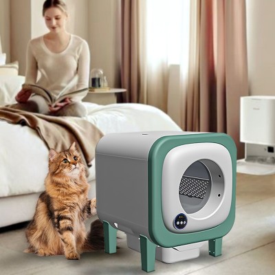 全自动清理电动铲屎猫砂盆带摄像头大号宠物仓半封闭智能猫厕所图2