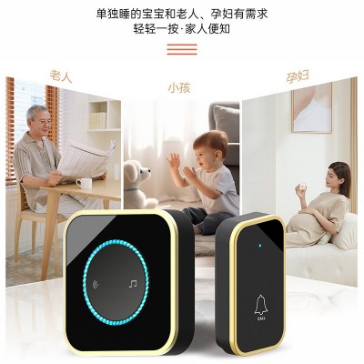 跨境新品无线门铃家用超远距离电子遥控闪灯智能门铃老人无线呼叫图5