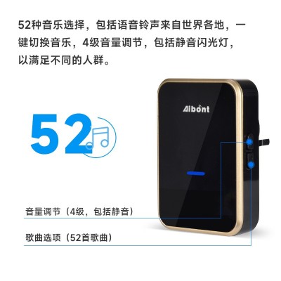 自发电门铃智能无线门铃家用远距离门铃呼叫器厂家批发跨境专供图3