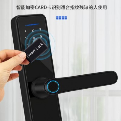 智能门锁厂家公寓酒店涂鸦WiFi钥匙刷卡密码锁批发APP指纹智能锁