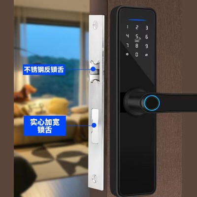 智能门锁厂家公寓酒店涂鸦WiFi钥匙刷卡密码锁批发APP指纹智能锁图2