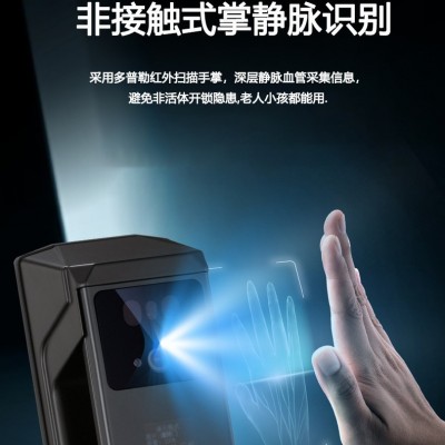 源工厂批发入户门锁3D人脸识别智能锁掌静脉开锁电子智能锁办公室图4