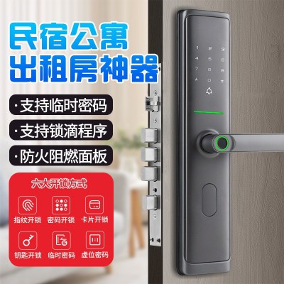 智能门锁批发防盗门电子锁出租房民宿IC通通锁APP远程公寓密码锁