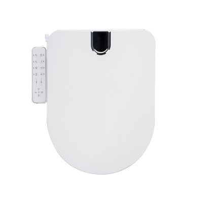 智能马桶盖板通用型座便盖加厚缓降家用马桶盖一键快拆缓降坐便盖图5