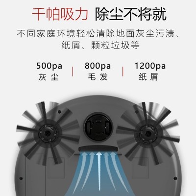 基础款吸拖三合一扫地机器人 家用智能懒人吸尘器清洁扫地机跨境图4